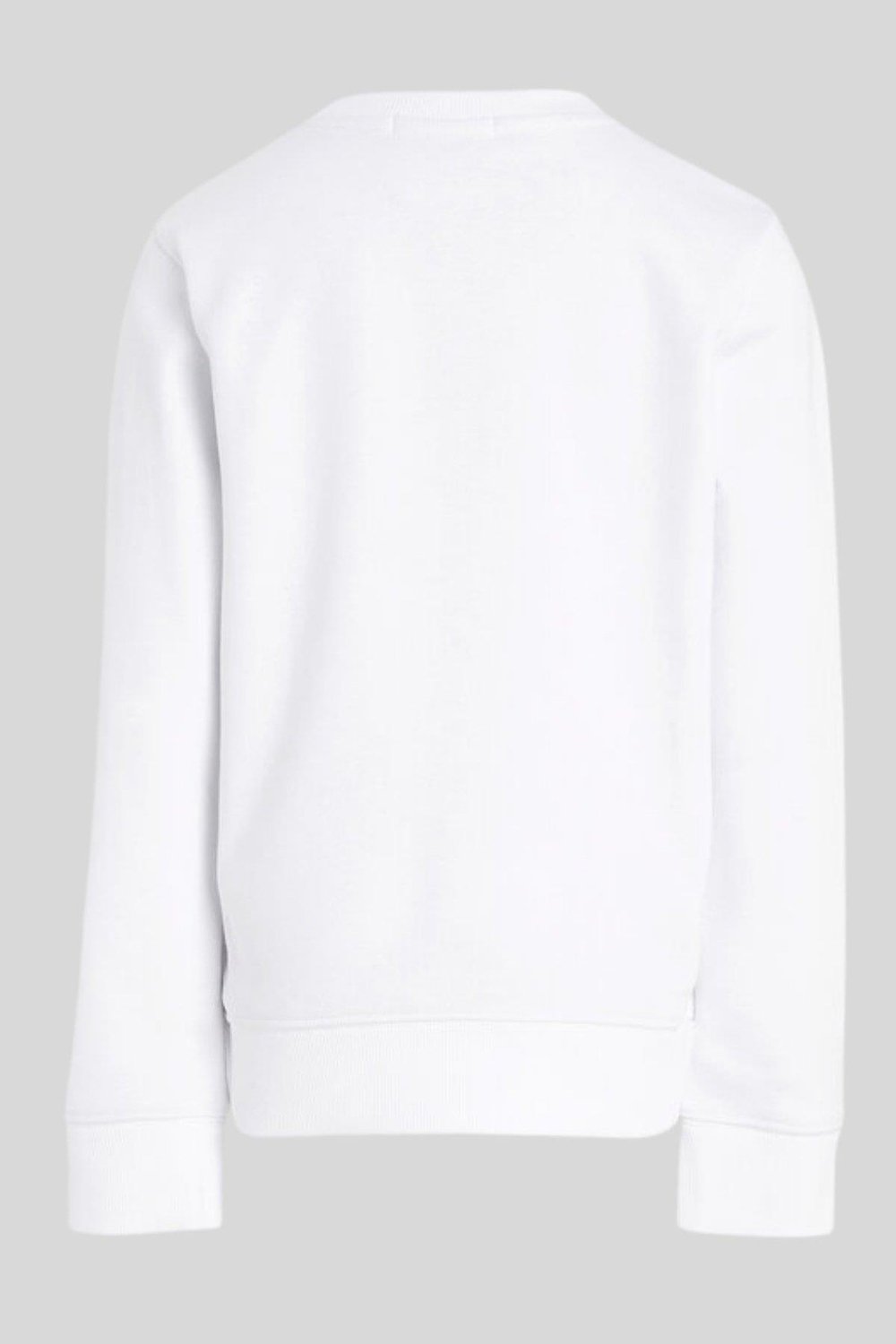 Calvin Klein Erkek Çocuk Hiper Gerçek Monogram Sweatshirt Beyaz
