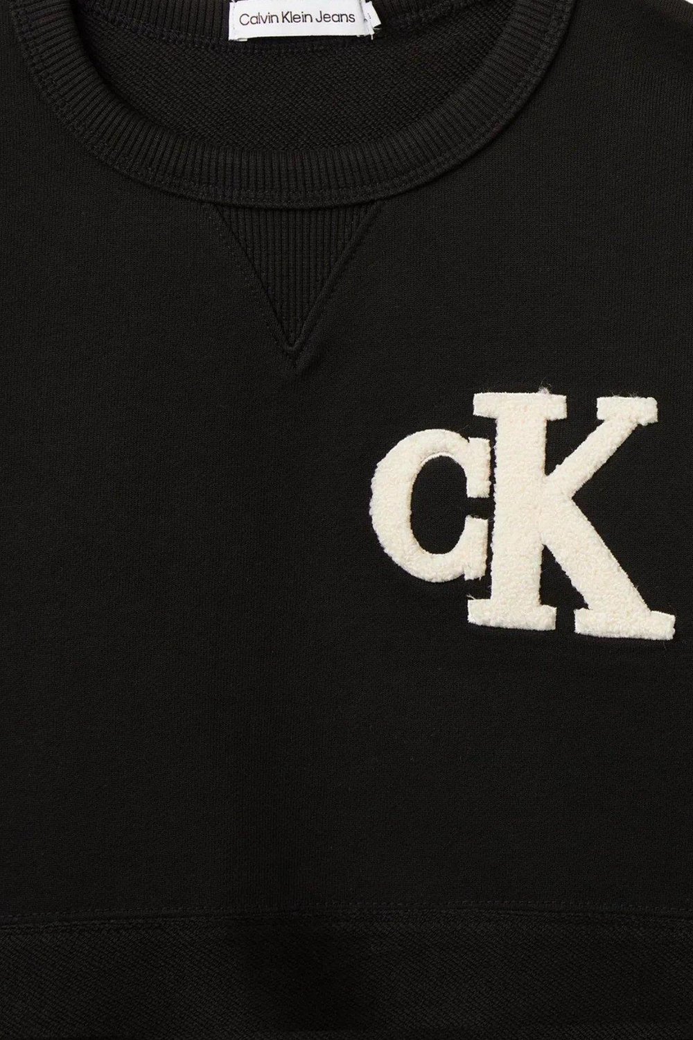 Calvin Klein Erkek Çocuk Sweatshirt Siyah