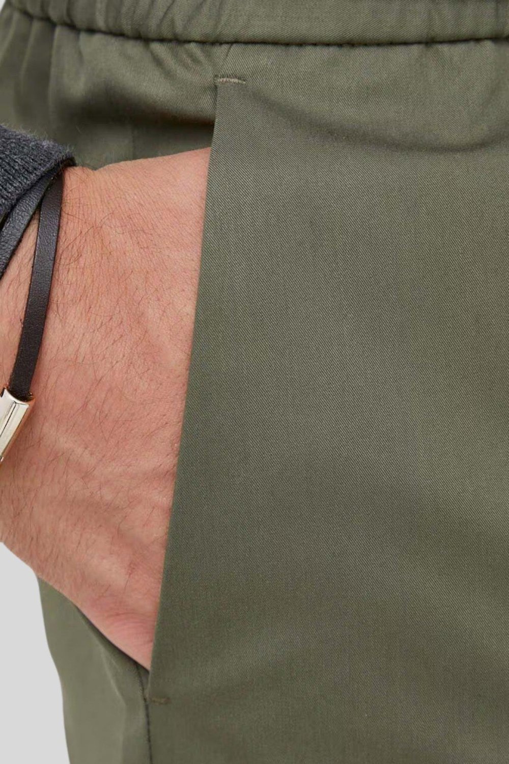 Calvin Klein Erkek Dar Kesim Pantolon Yeşil