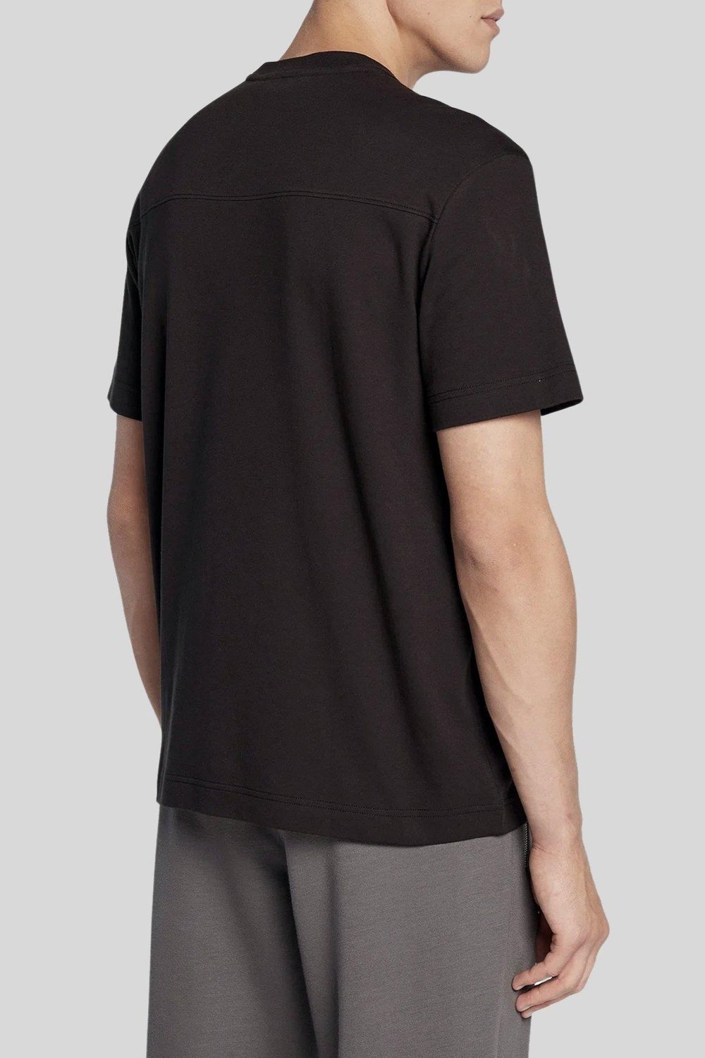 Calvin Klein Erkek Logolu Kısa Kollu Yuvarlak Yaka T-Shirt Siyah