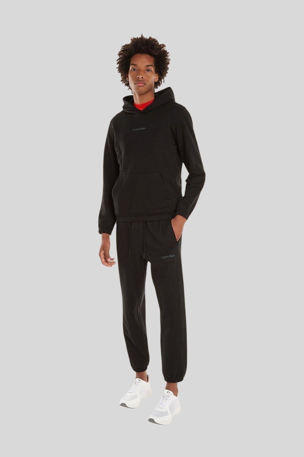 Calvin Klein Erkek Marka Logolu Sweatshirt Siyah