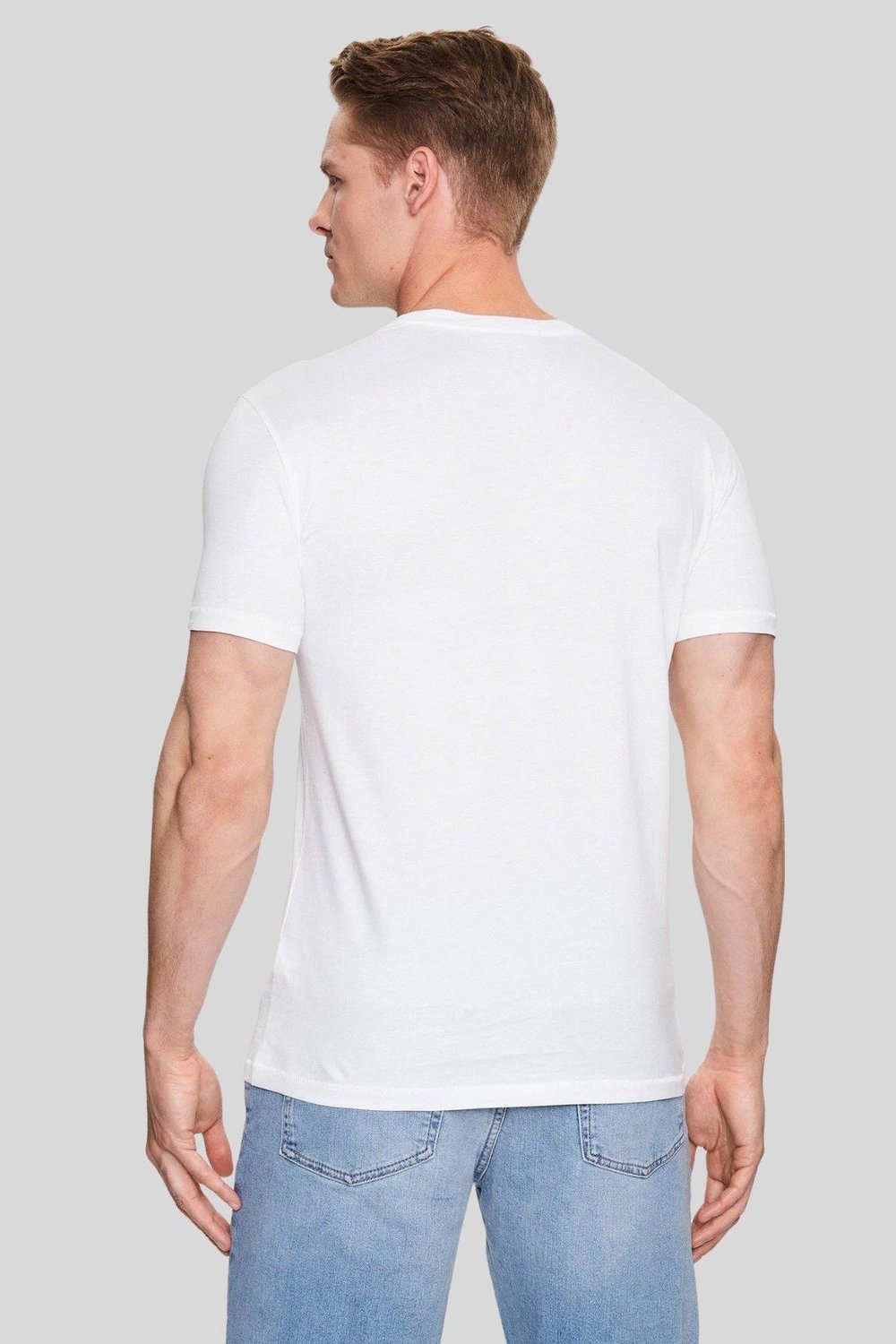Calvin Klein Erkek Mevsimsel Monologo T-Shirt Beyaz