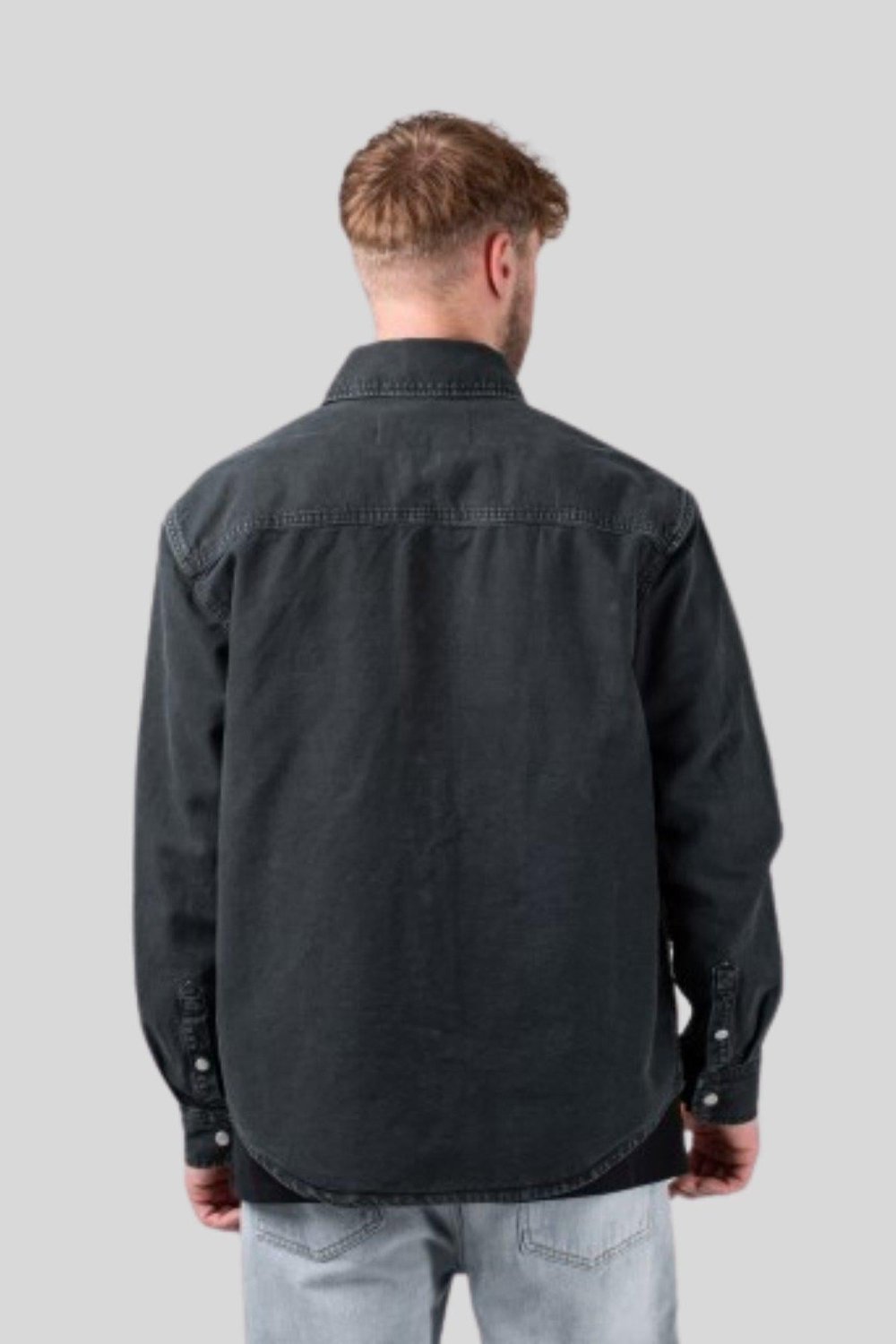 Calvin Klein Erkek Pamuklu Jean Gömlek Siyah