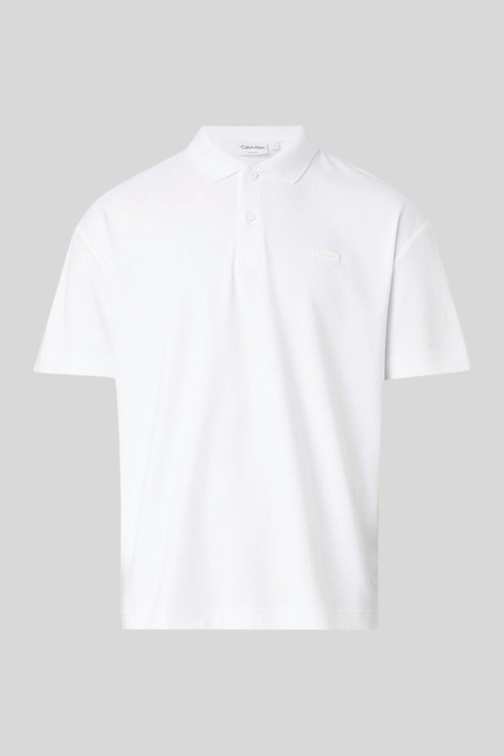 Calvin Klein Erkek Polo Yaka T-Shirt Beyaz