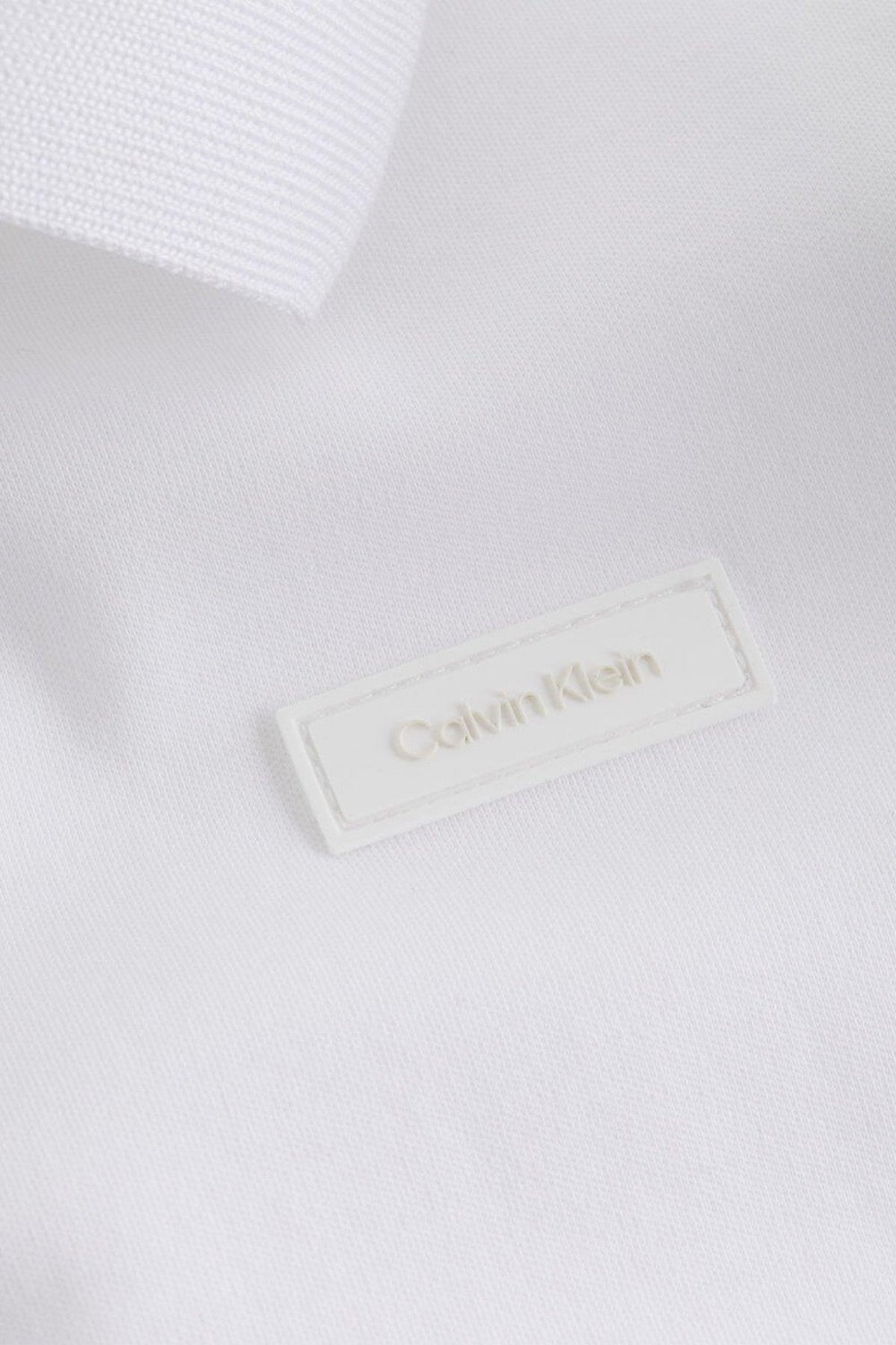 Calvin Klein Erkek Polo Yaka T-Shirt Beyaz
