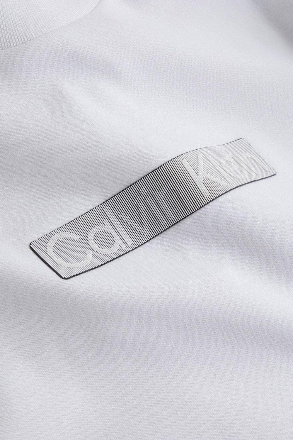 Calvin Klein Erkek Regular Fit Marka Logolu Uzun Kollu Sweatshirt Beyaz