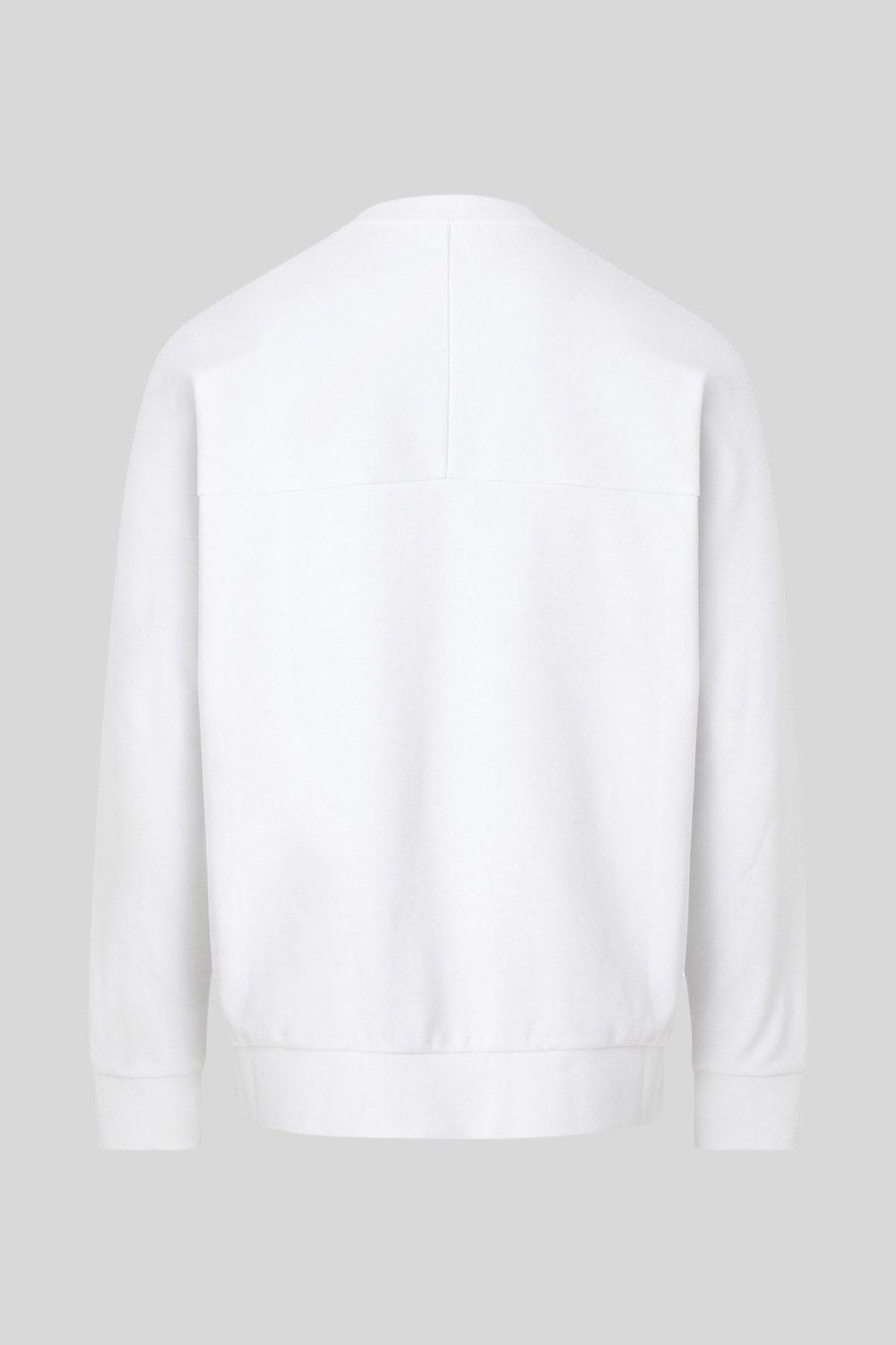 Calvin Klein Erkek Regular Fit Marka Logolu Uzun Kollu Sweatshirt Beyaz