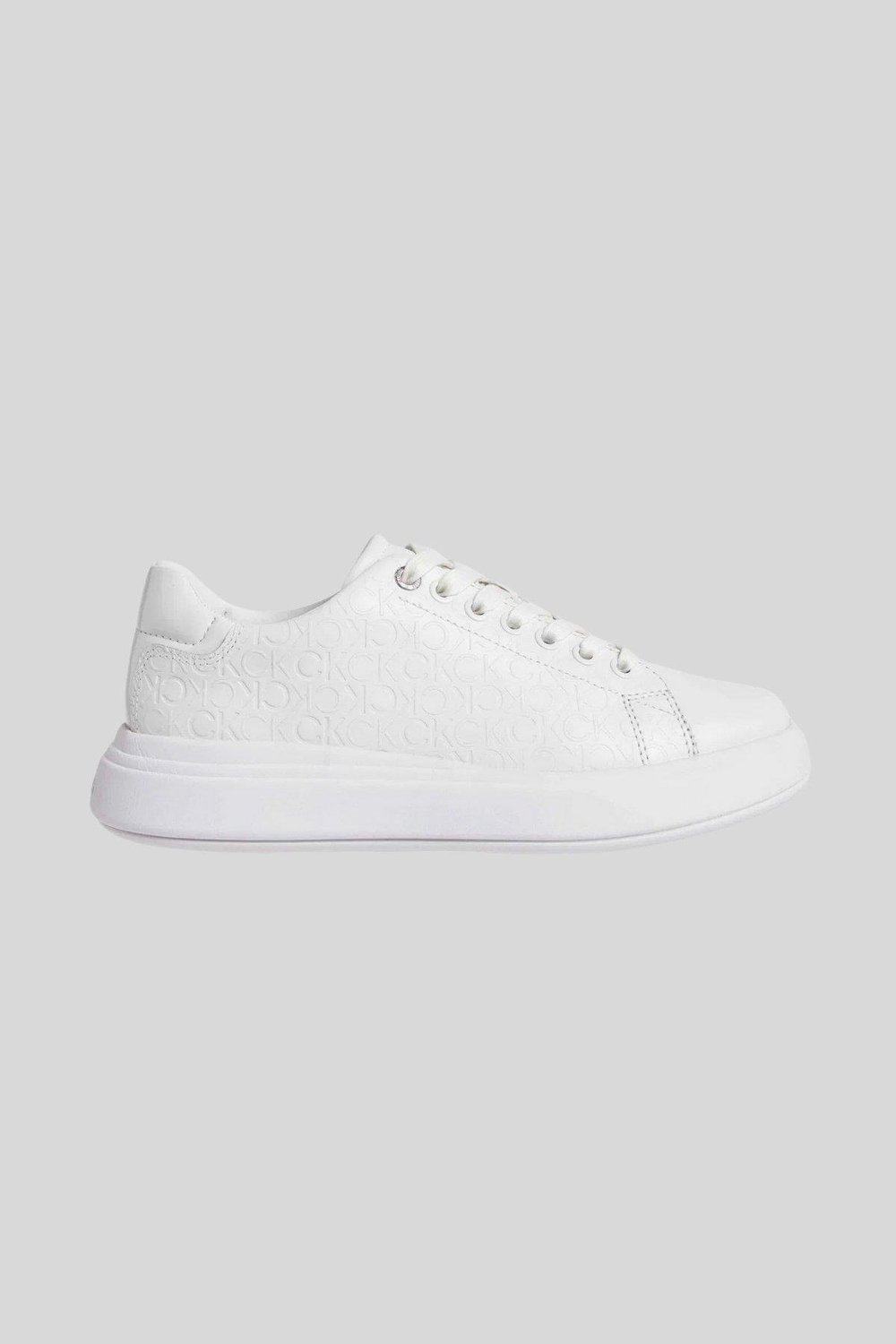 Calvin Klein Kadın Bağcıklı  Sneaker Ayakkabı Beyaz