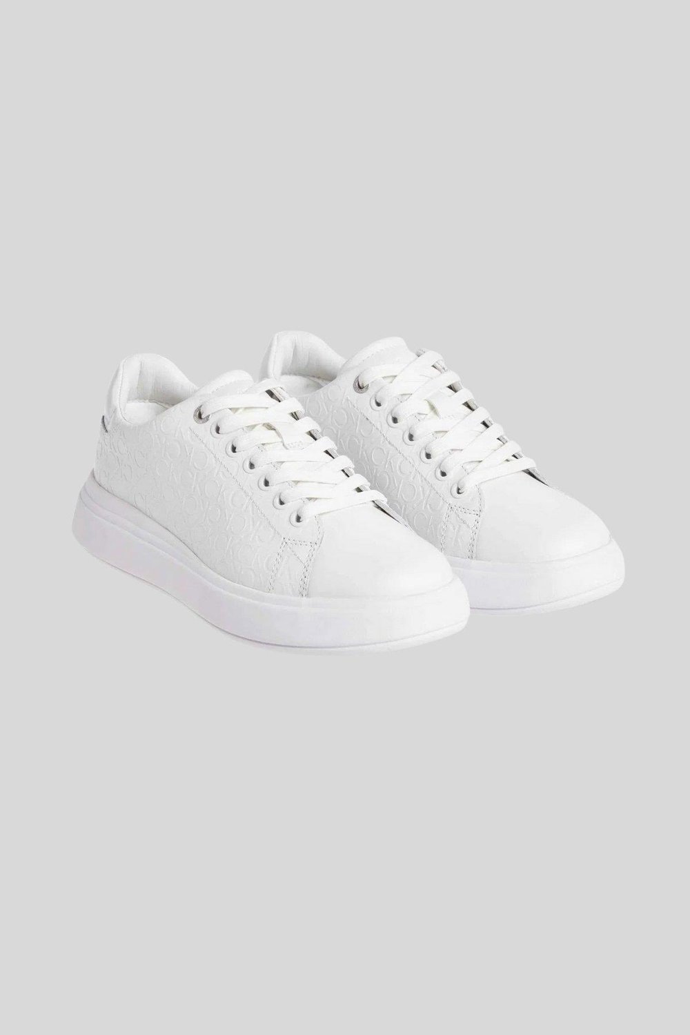 Calvin Klein Kadın Bağcıklı  Sneaker Ayakkabı Beyaz