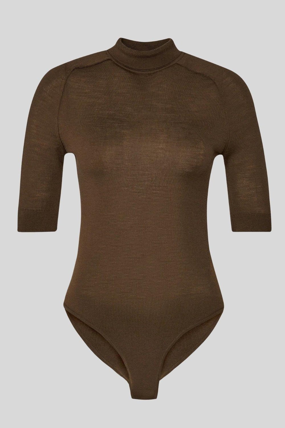Calvin Klein Kadın Balıkçı Yaka Body Kahverengi
