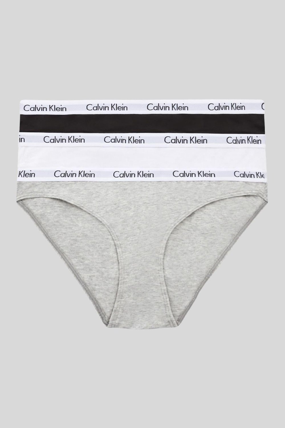 Calvin Klein Kadın İmzalı Elastik Bantlı 3lü Külot Çok Renkli