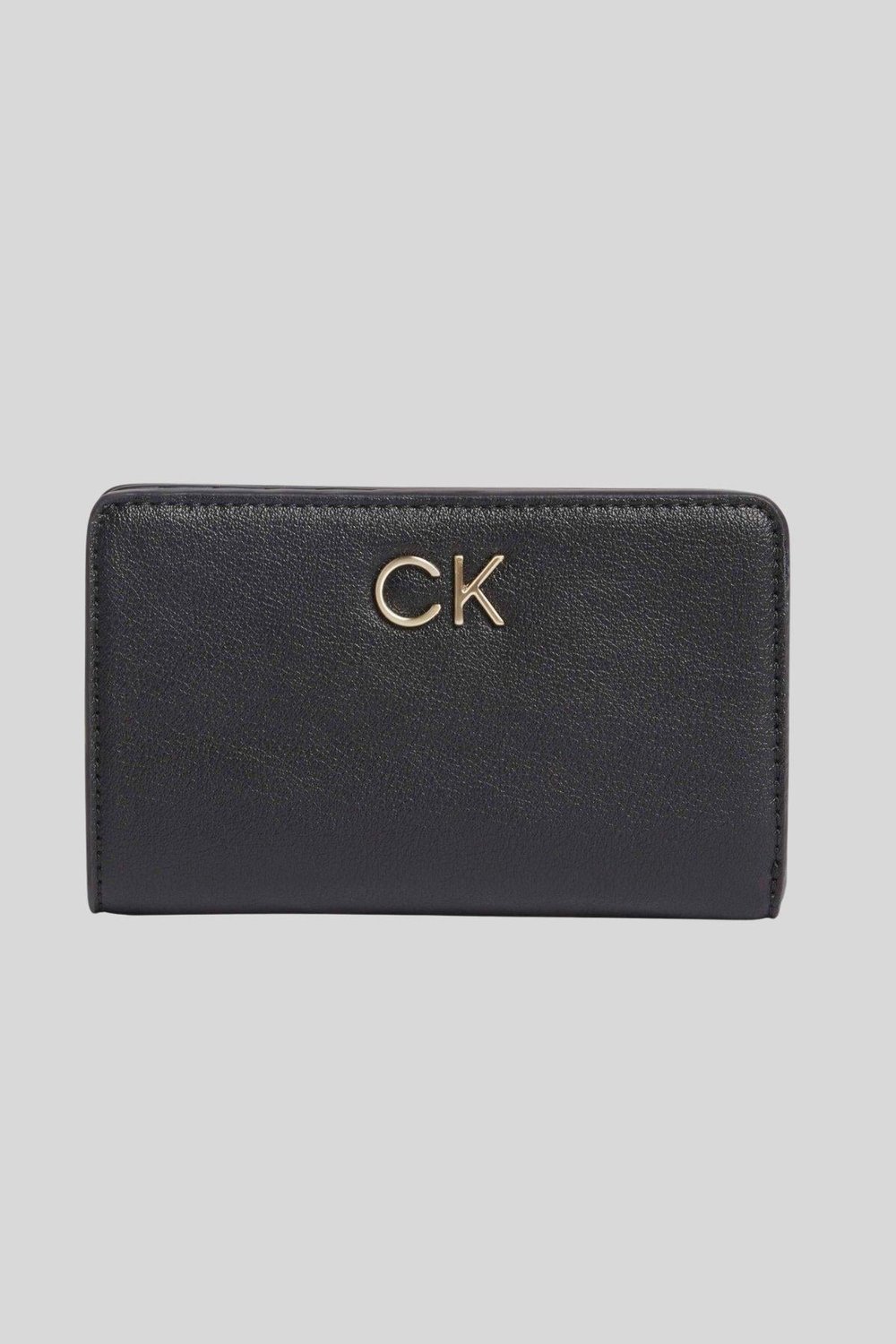 Calvin Klein Kadın Logolu Fermuarlı Cüzdan Siyah