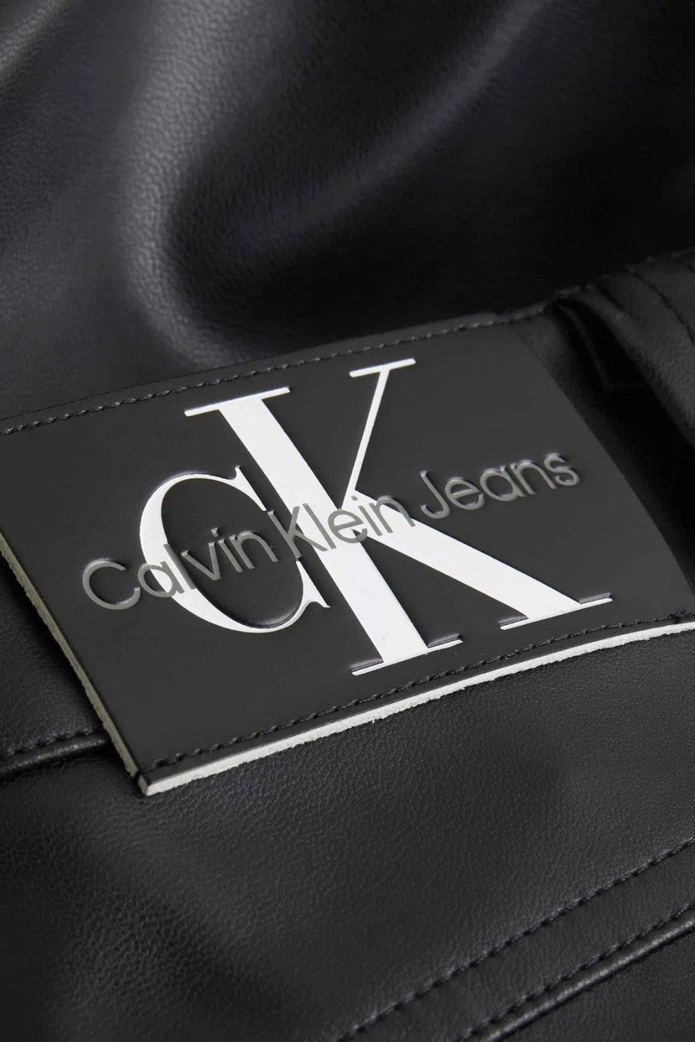 Calvin Klein Kadın Suni Deri Yüksel Bel Pantolon Siyah