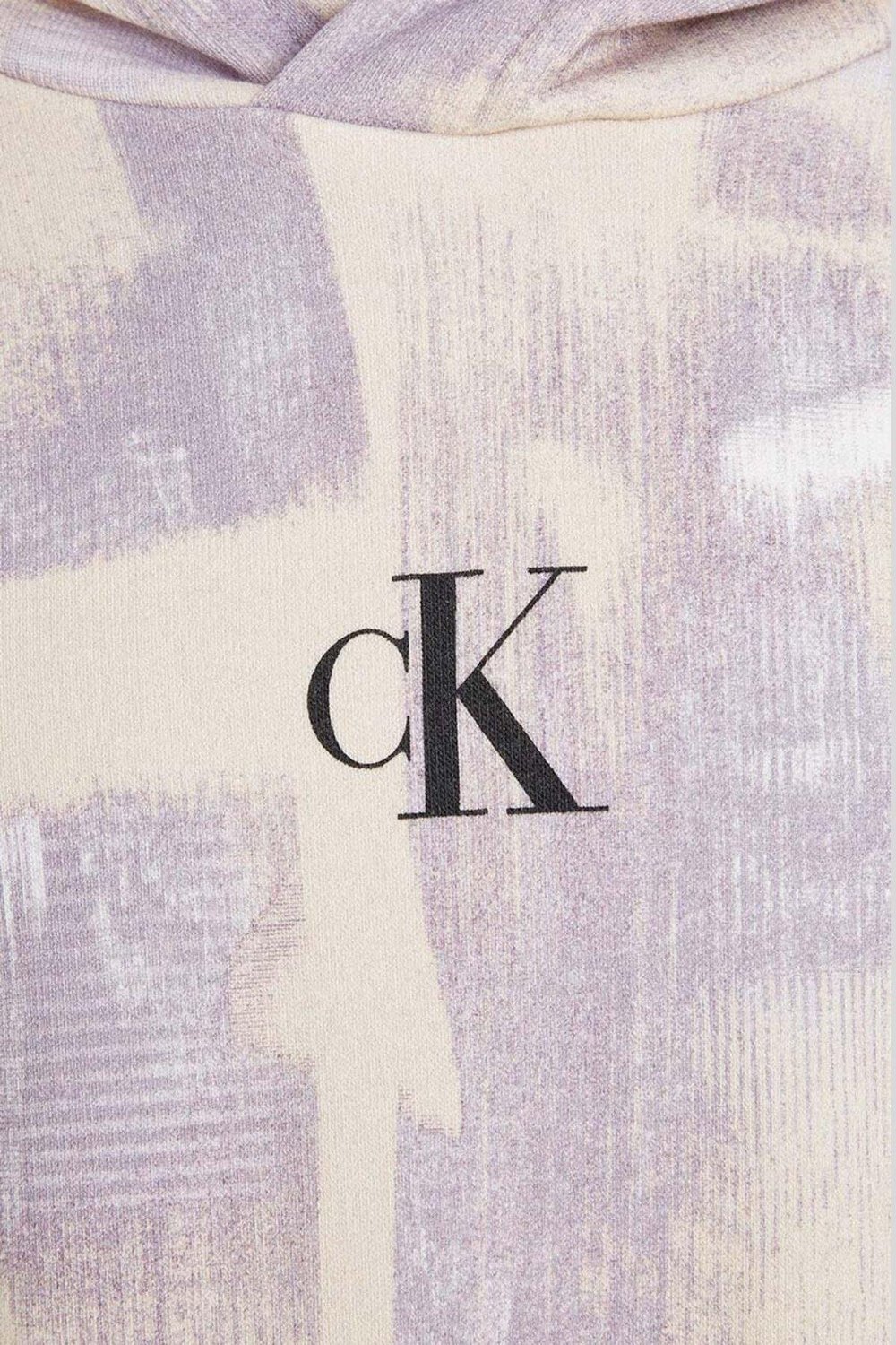 Calvin Klein Kız Çocuk Logolu Kapüşonlu Elbise Bej
