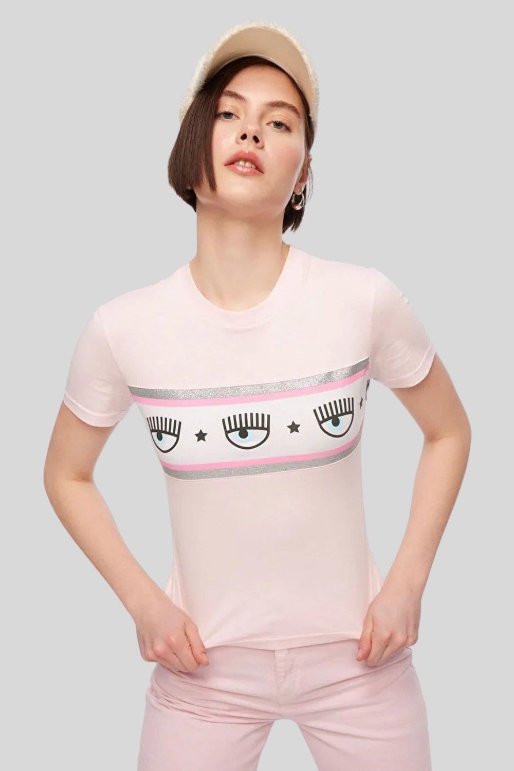 Chıara Ferragni Kadın Tişört Pembe