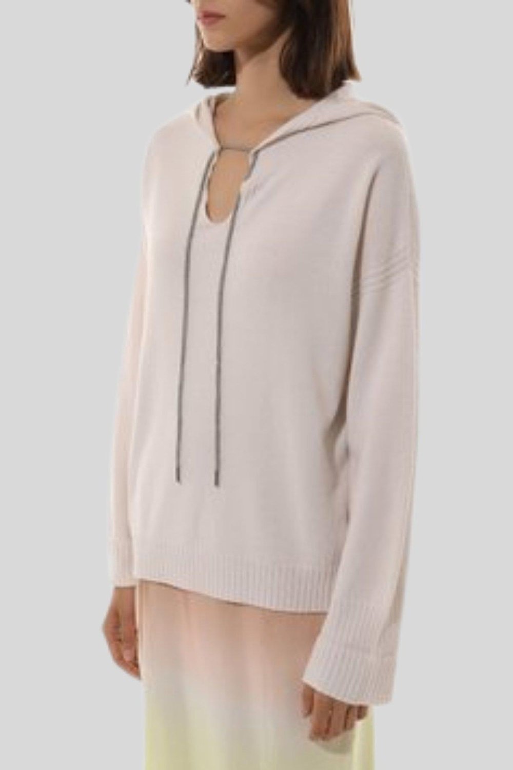 D.Exterior Kadın Sweatshirt Beyaz