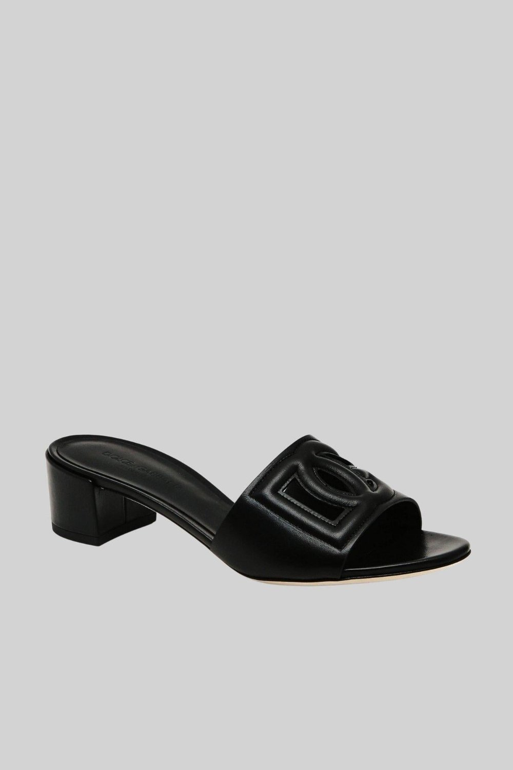 Dolce&Gabbana Kadın Topuklu Terlik Siyah