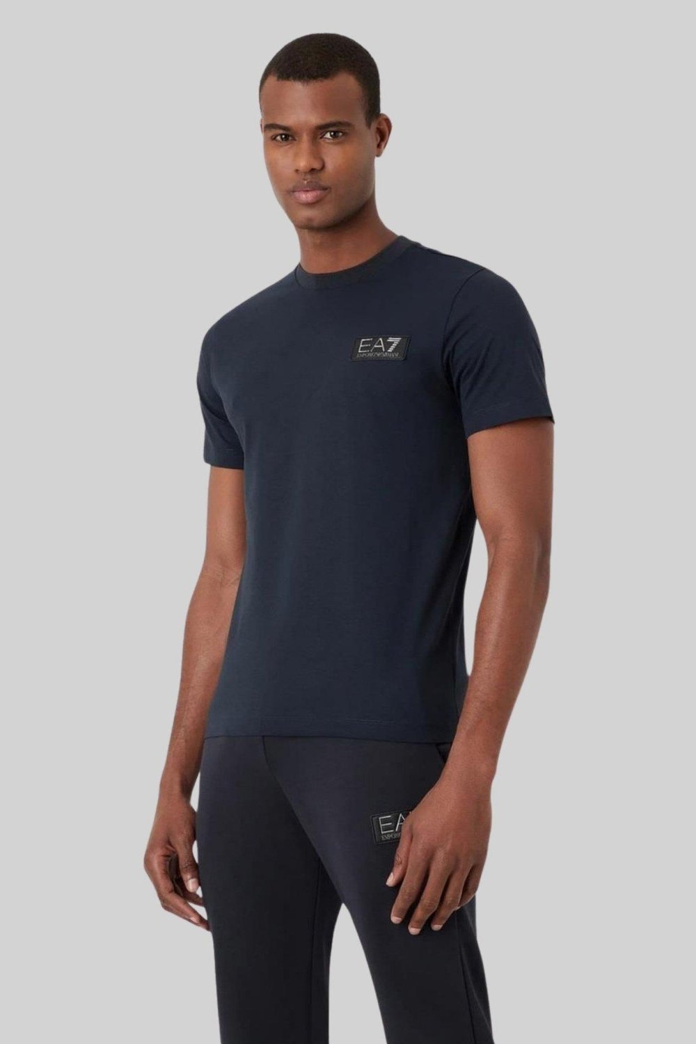 Emporio Armani Fermuarlı T-Shirt Lacivert