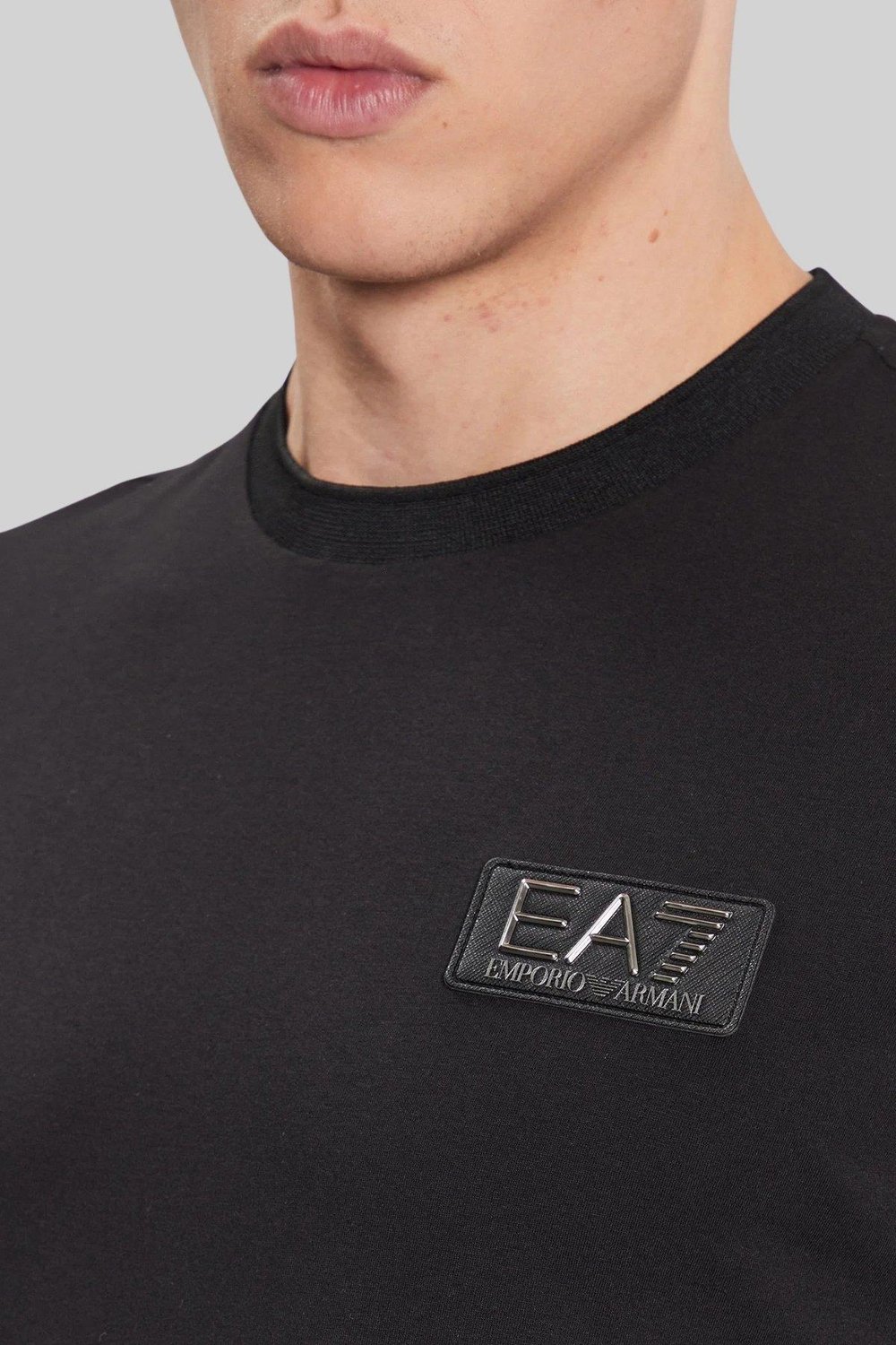 Emporio Armani Fermuarlı T-Shirt Siyah