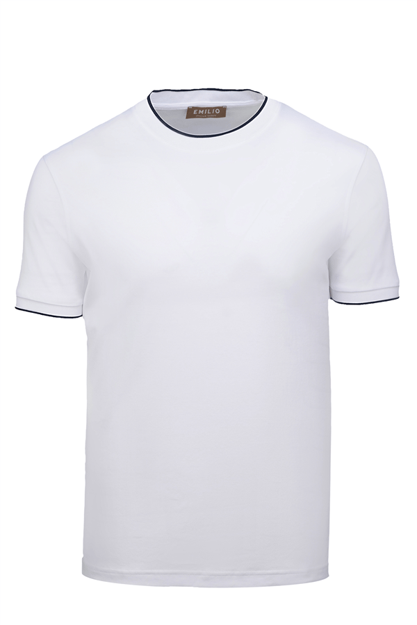 Erkek Bisiklet Yaka T-Shirt 1 Renk