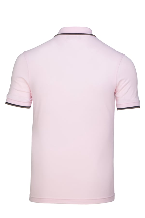 Erkek Çift Çizgili Kol Bantlı Polo Yaka T-Shirt