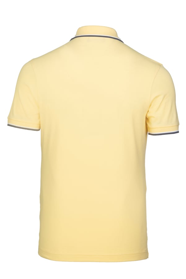 Erkek Çift Çizgili Kol Bantlı Polo Yaka T-Shirt