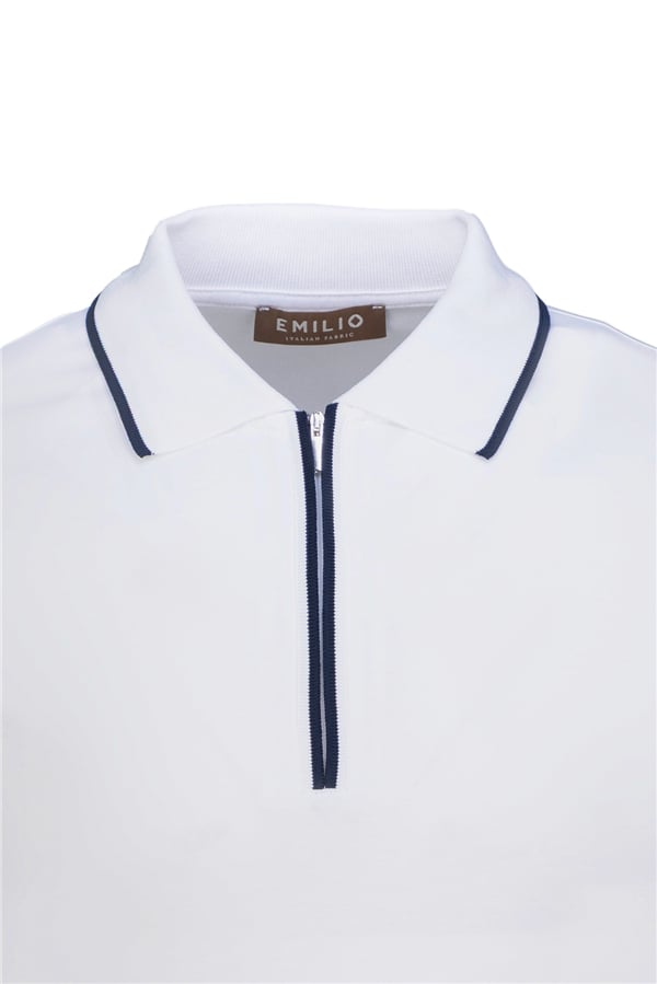 Erkek Fermuarlı Polo Yaka T-Shirt