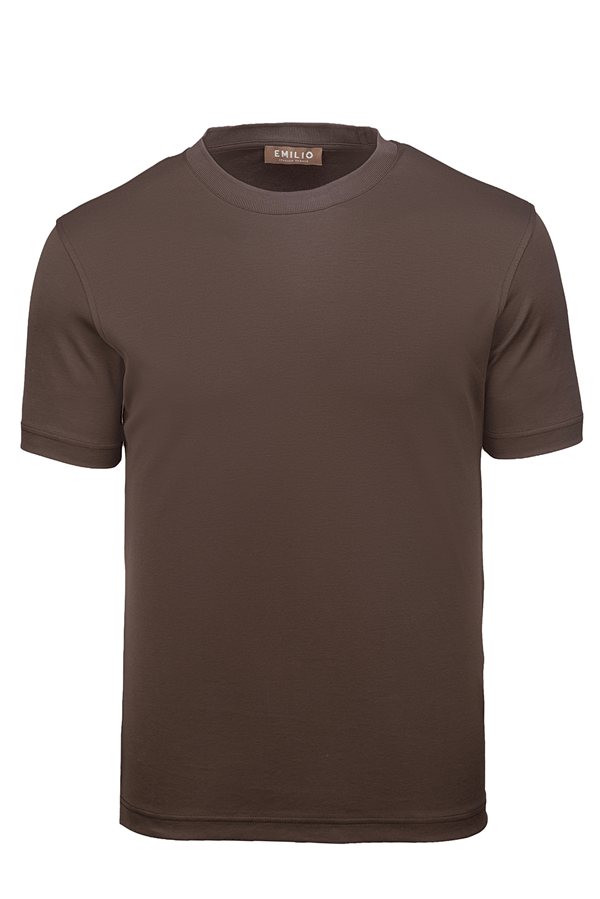 Erkek kol Bantlı Bisiklet Yaka T-Shirt