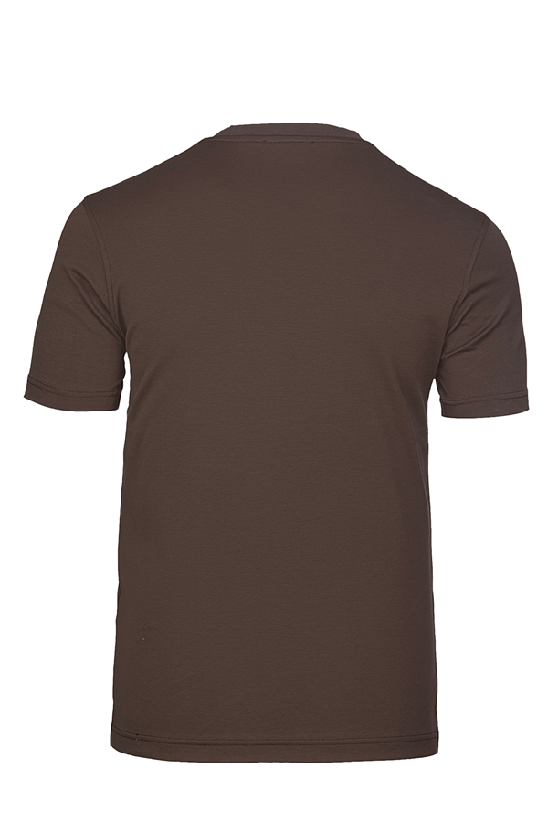 Erkek kol Bantlı Bisiklet Yaka T-Shirt