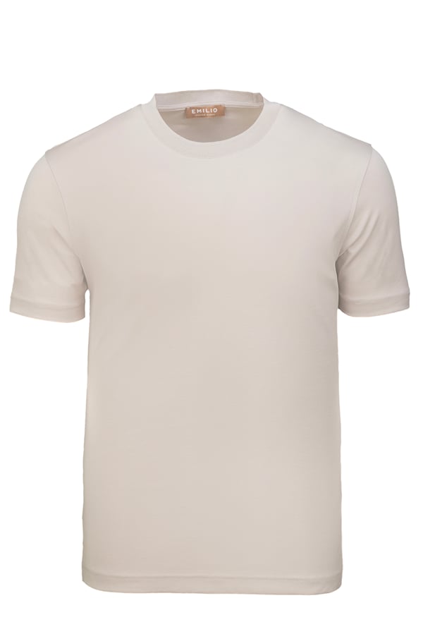 Erkek kol Bantlı Bisiklet Yaka T-Shirt