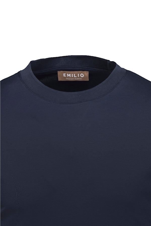 Erkek kol Bantlı Bisiklet Yaka T-Shirt