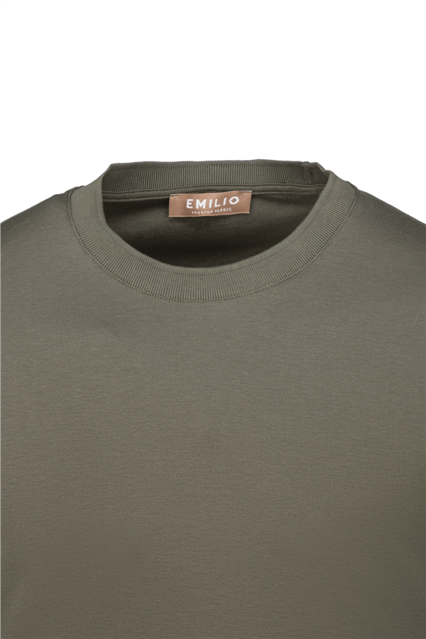 Erkek kol Bantlı Bisiklet Yaka T-Shirt