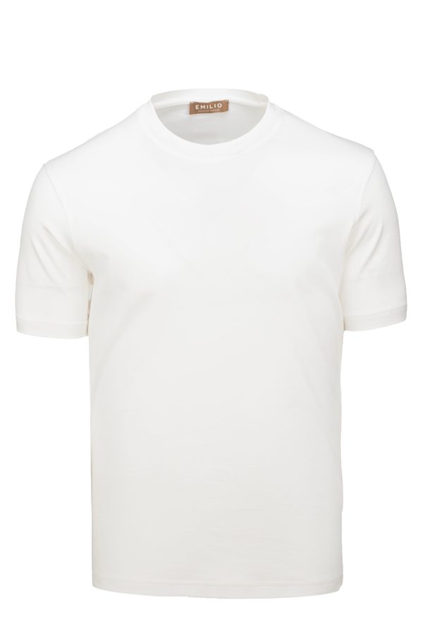 Erkek kol Bantlı Bisiklet Yaka T-Shirt
