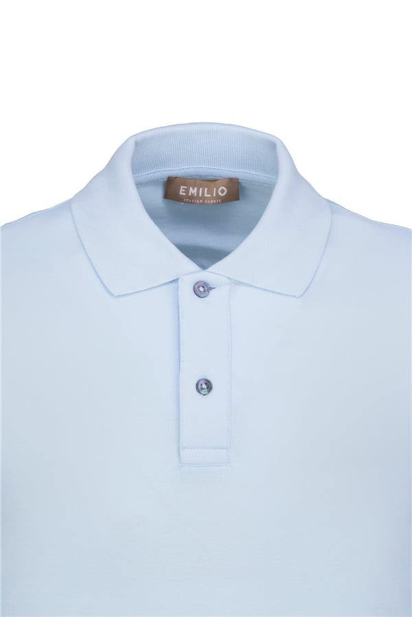 Erkek Kol Bantlı Boncuk İşleme Polo Yaka Erkek T-Shirt