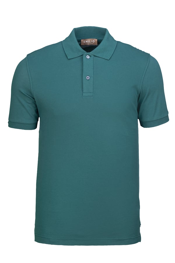 Erkek Kol Bantlı Boncuk İşleme Polo Yaka Erkek T-Shirt