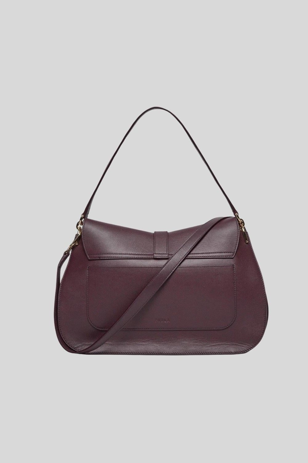 Furla Flow Deri Kadın El Çantası Bordo