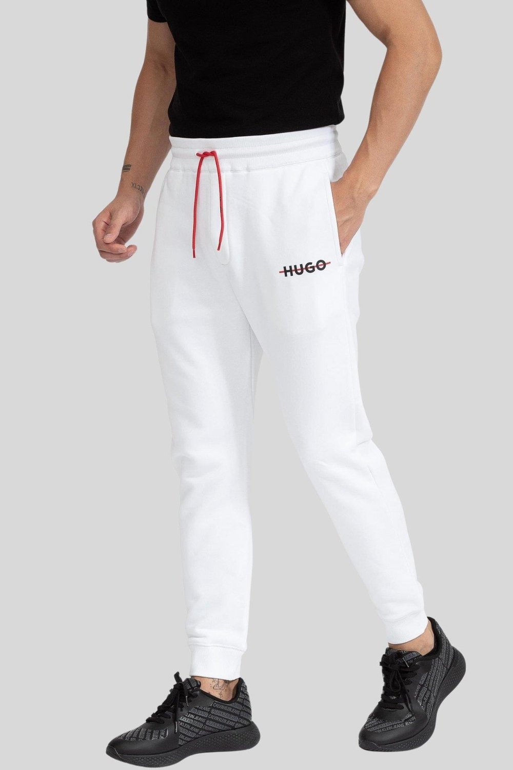 Hugo Boss Lastikli Erkek Pantolon Beyaz 100