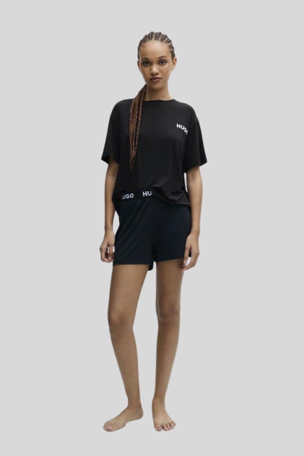 Hugo Boss Oversize Kadın T-Shirt Siyah