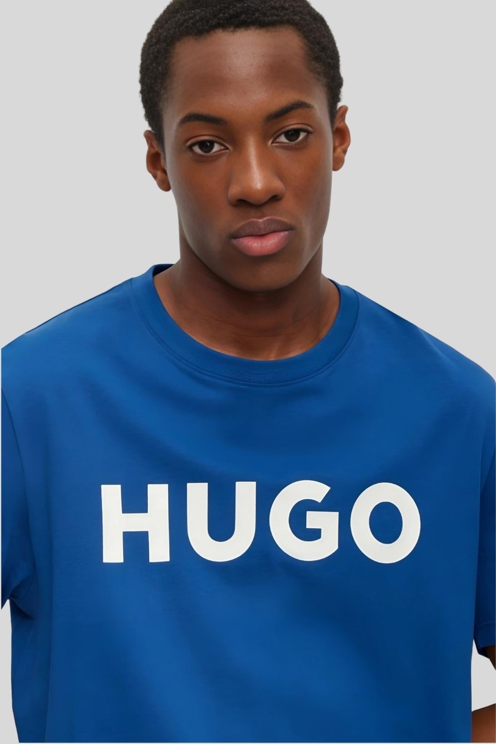Hugo Boss Regular Fit Bisiklet Yaka Erkek T-Shirt Mavi 417
