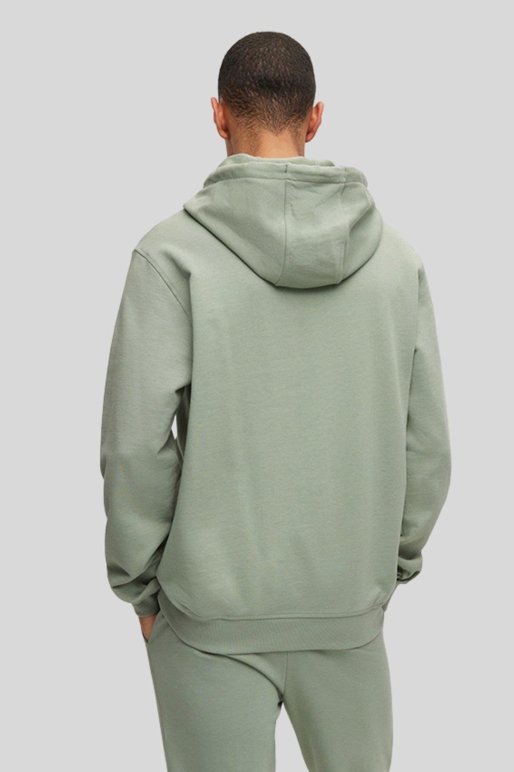 Hugo Boss Regular Fit Kapüşonlu Erkek Sweatshirt Yeşil