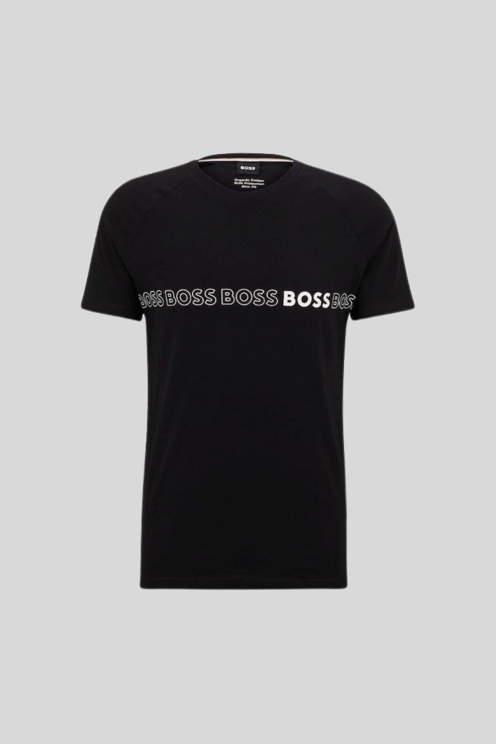 Hugo Boss Slim Fit Logolu Erkek T-Shirt Siyah