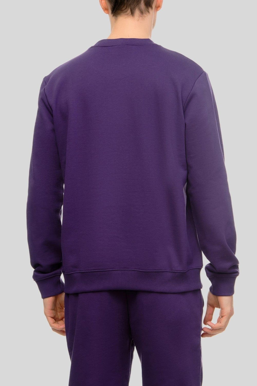 Hugo Enseden Yakalı Pamuklu Erkek Sweatshirt Lacivert