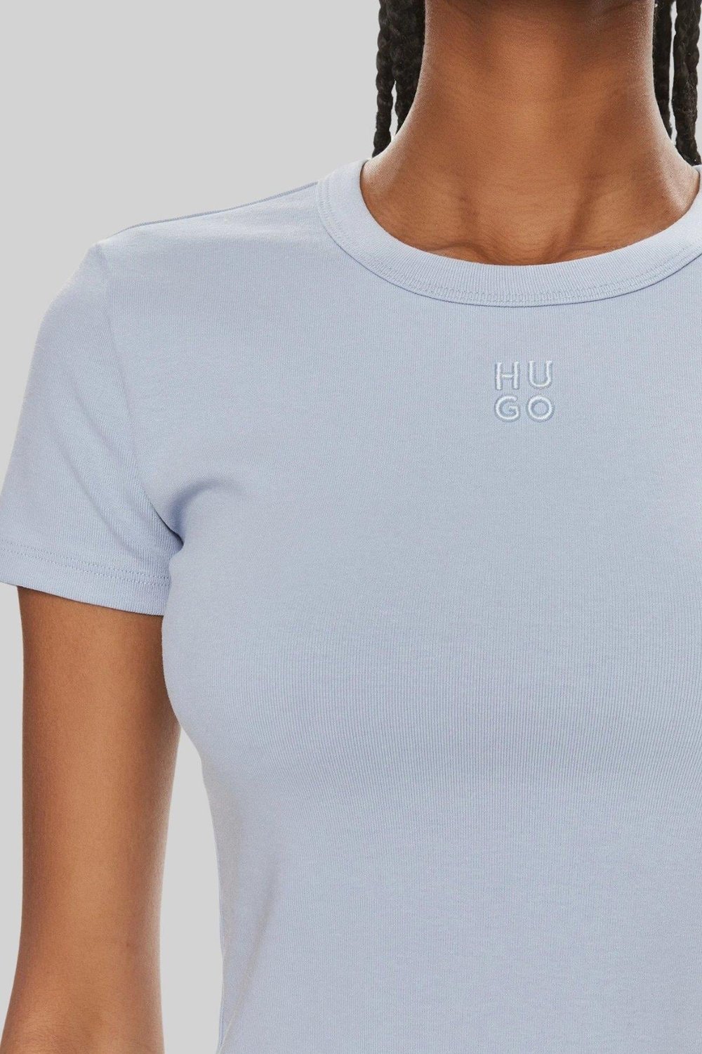 Hugo Kadın Slim Fit Delanor T-Shirt Mor