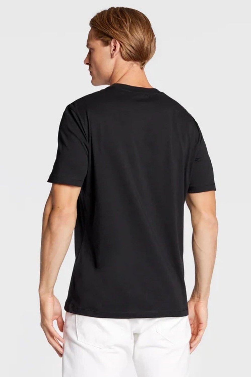 Hugo Regular Fit Bisiklet Yaka Erkek T-Shirt Siyah