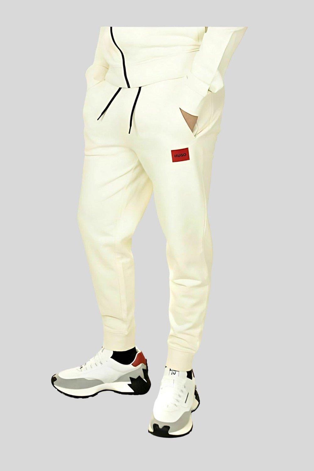 Hugo Regular Fit Erkek Spor Pantolon Beyaz
