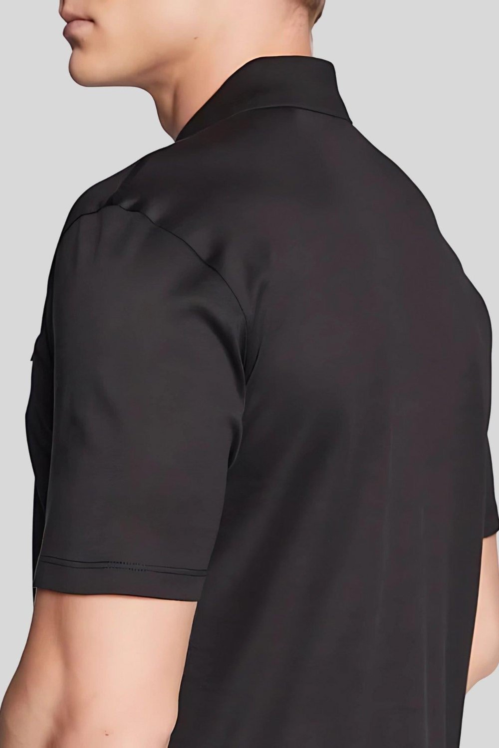 Hugo Regular Fit Fermuarlı Polo Yaka Erkek T-Shirt Siyah