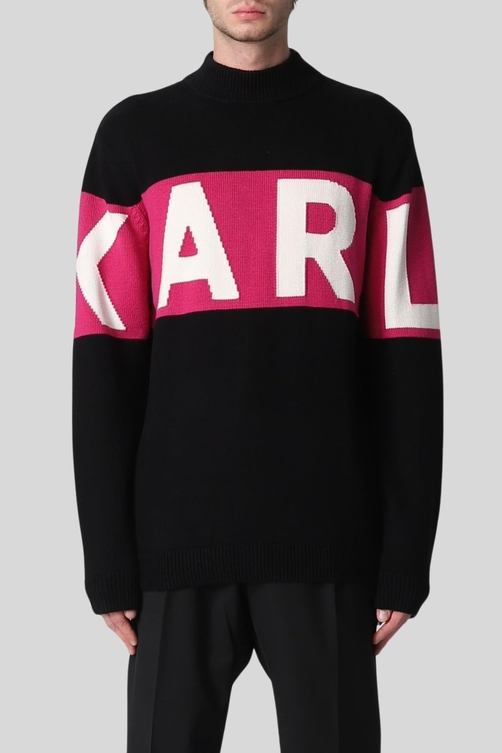 Karl Lagerfeld Erkek Kazak Siyah