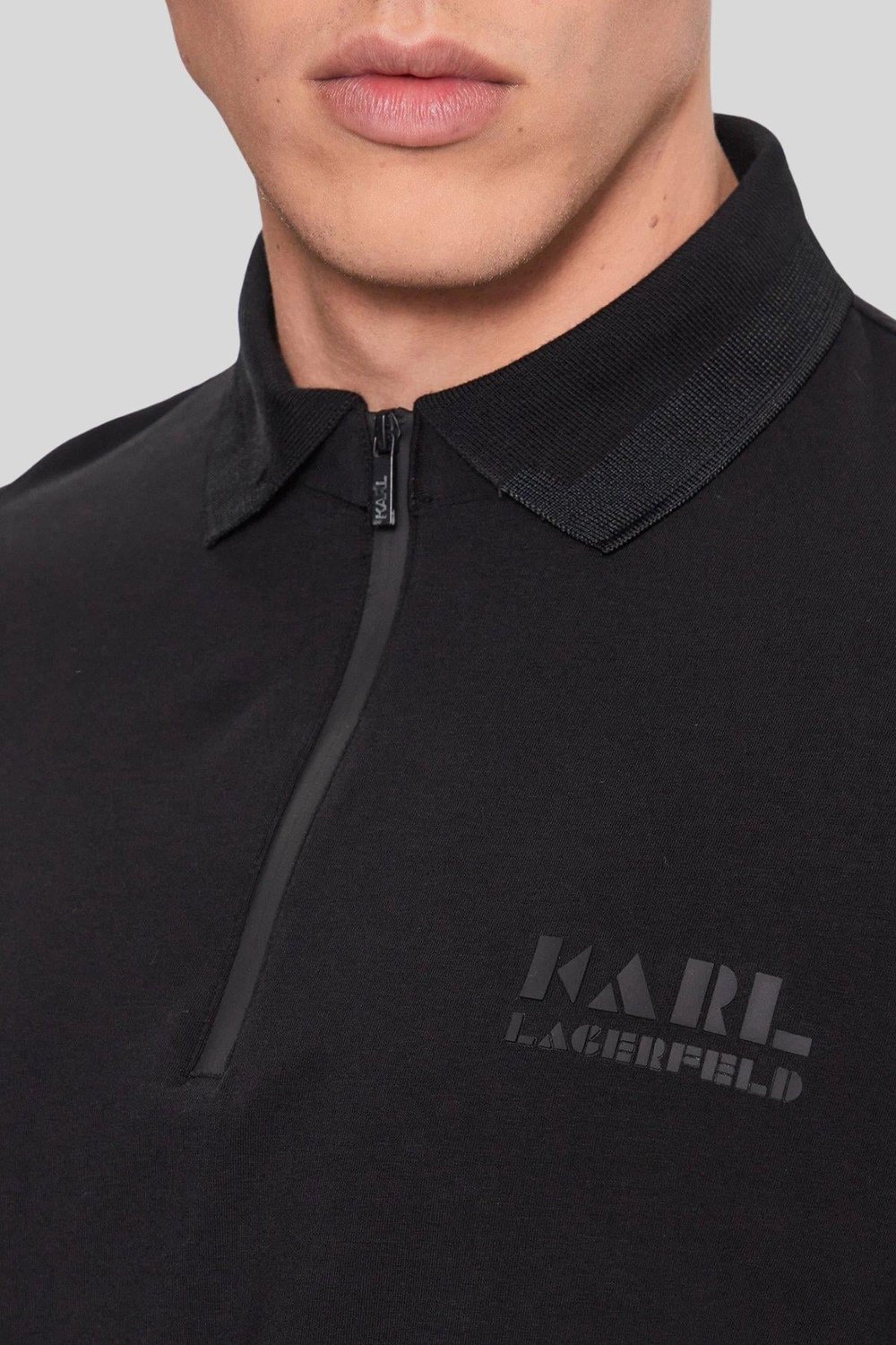 Karl Lagerfeld Erkek Polo Gömlek Siyah