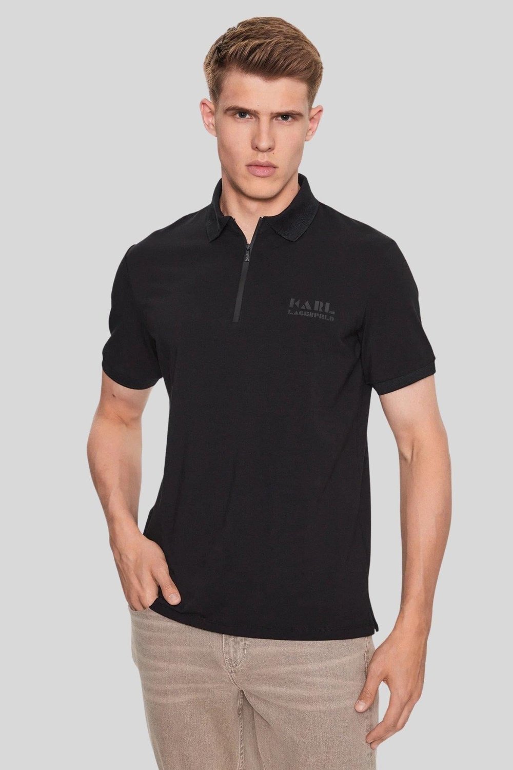 Karl Lagerfeld Erkek Polo Gömlek Siyah