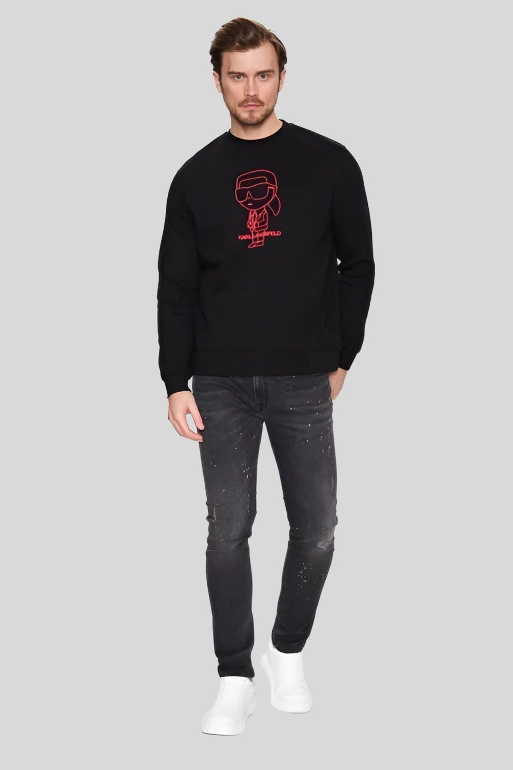 Karl Lagerfeld Erkek Sweatshırt Siyah